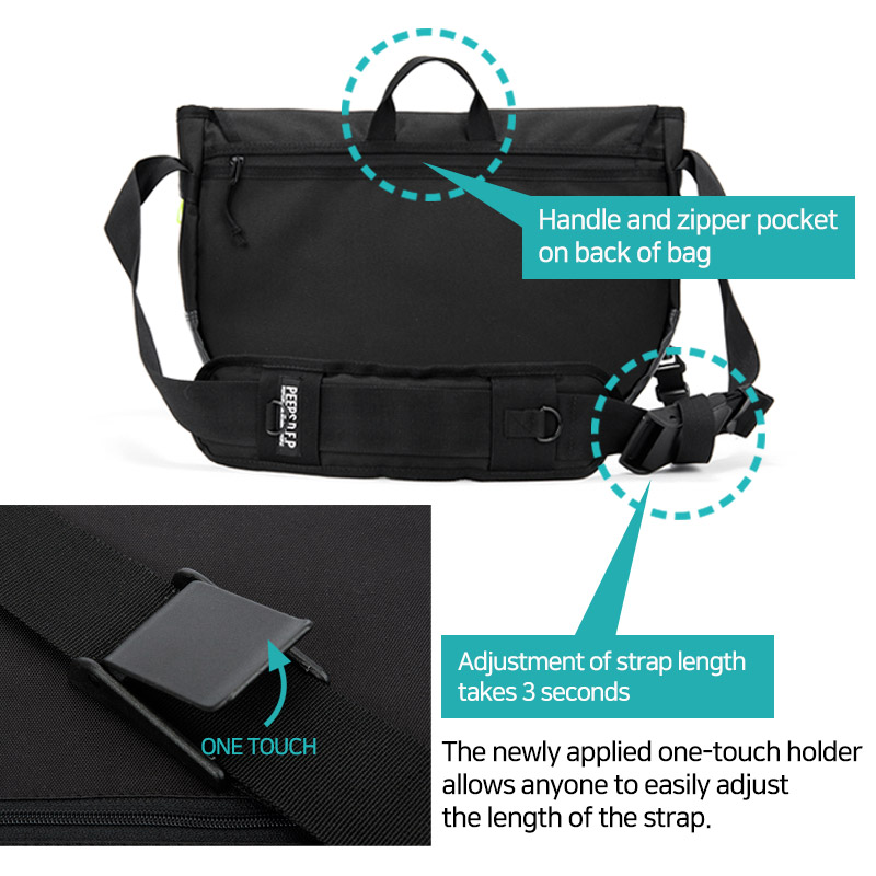 ★22-23FW新作★PEEPS★newest magnetic messenger bag PEEPS] Newest Magnetic Messenger Bag(2 Color) | Shopee Malaysia