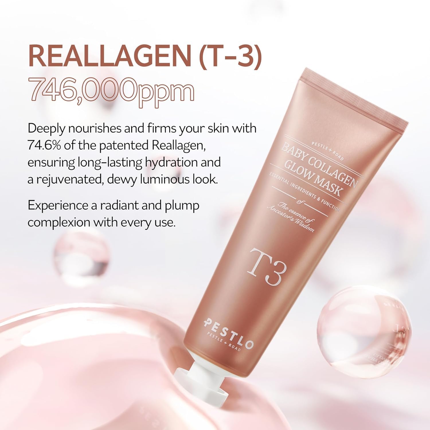 [PESTLO] T3 Baby Collagen Glow Mask 70ml - Korean Peel Off Mask/Firming ...