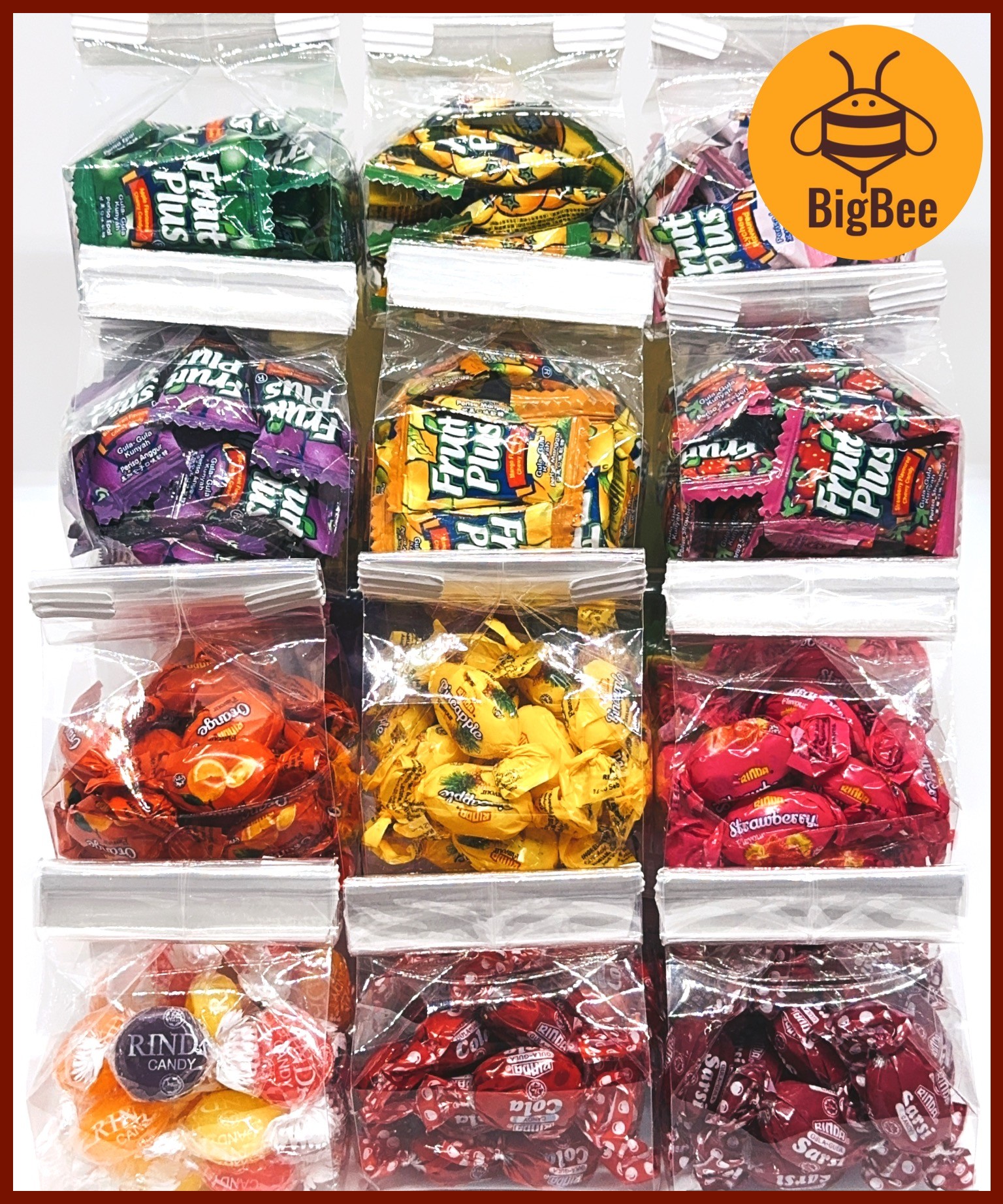 Rinda Hard Candy / Fruit Plus Chewy Candy - 20/25pcs (Halal) Cola/Sarsi ...