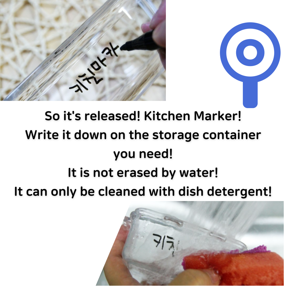 Monami Kitchen Marker Kitchen Sticker Washable Marker Pen ...