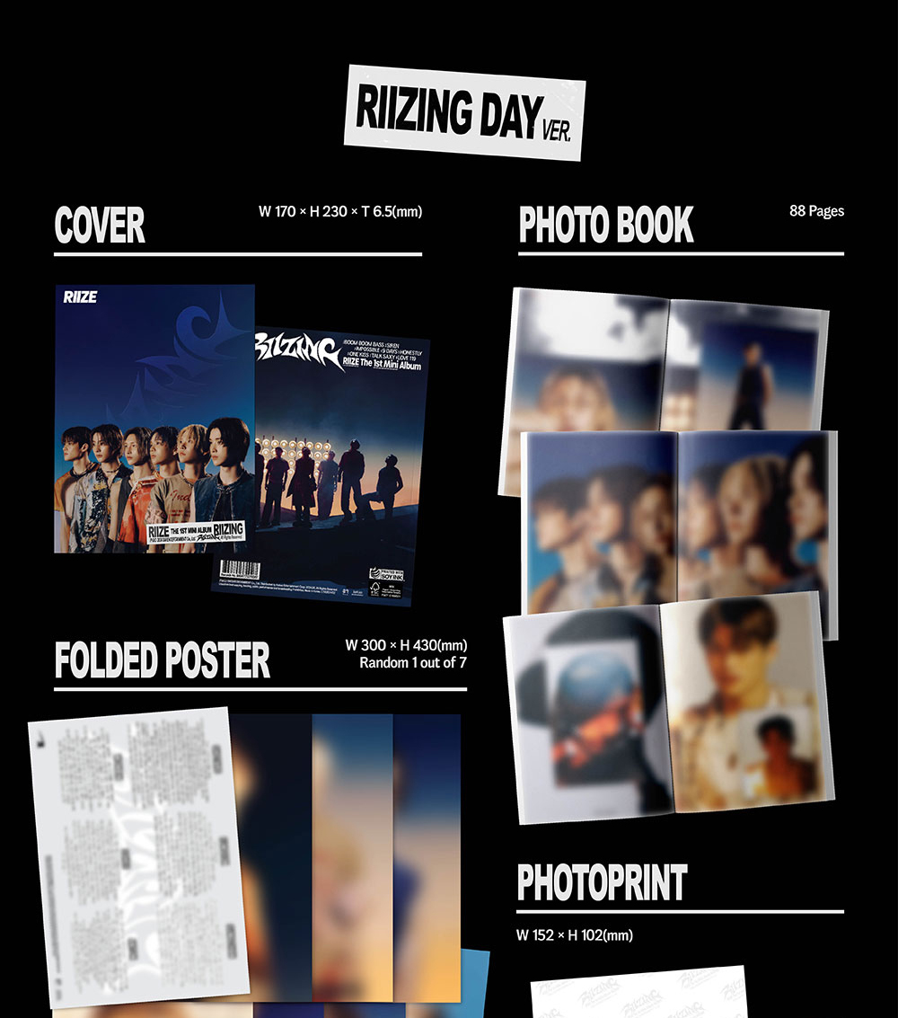 [3 SET] (PHOTOBOOK) RIIZE [RIIZING] 1st MINI ALBUM (18th Jun.2024 ...
