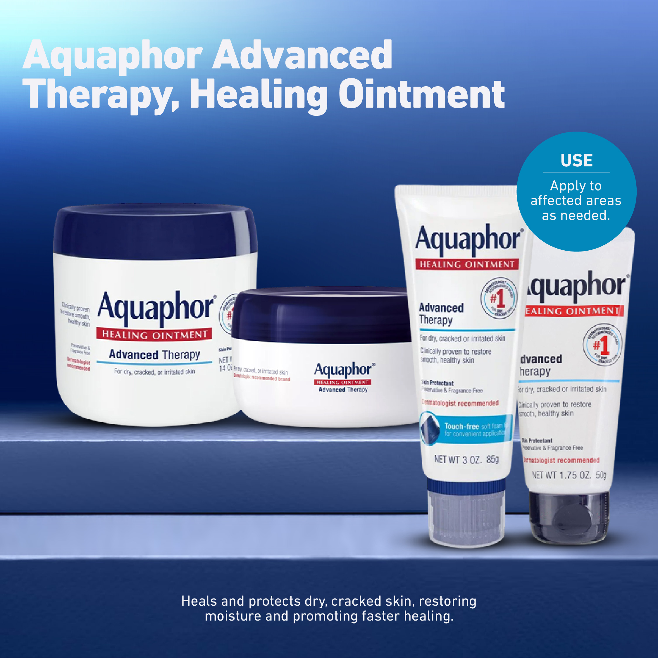 Aquaphor Healing Ointment, Baby Ointment (Regular, Baby Diaper Rash ...