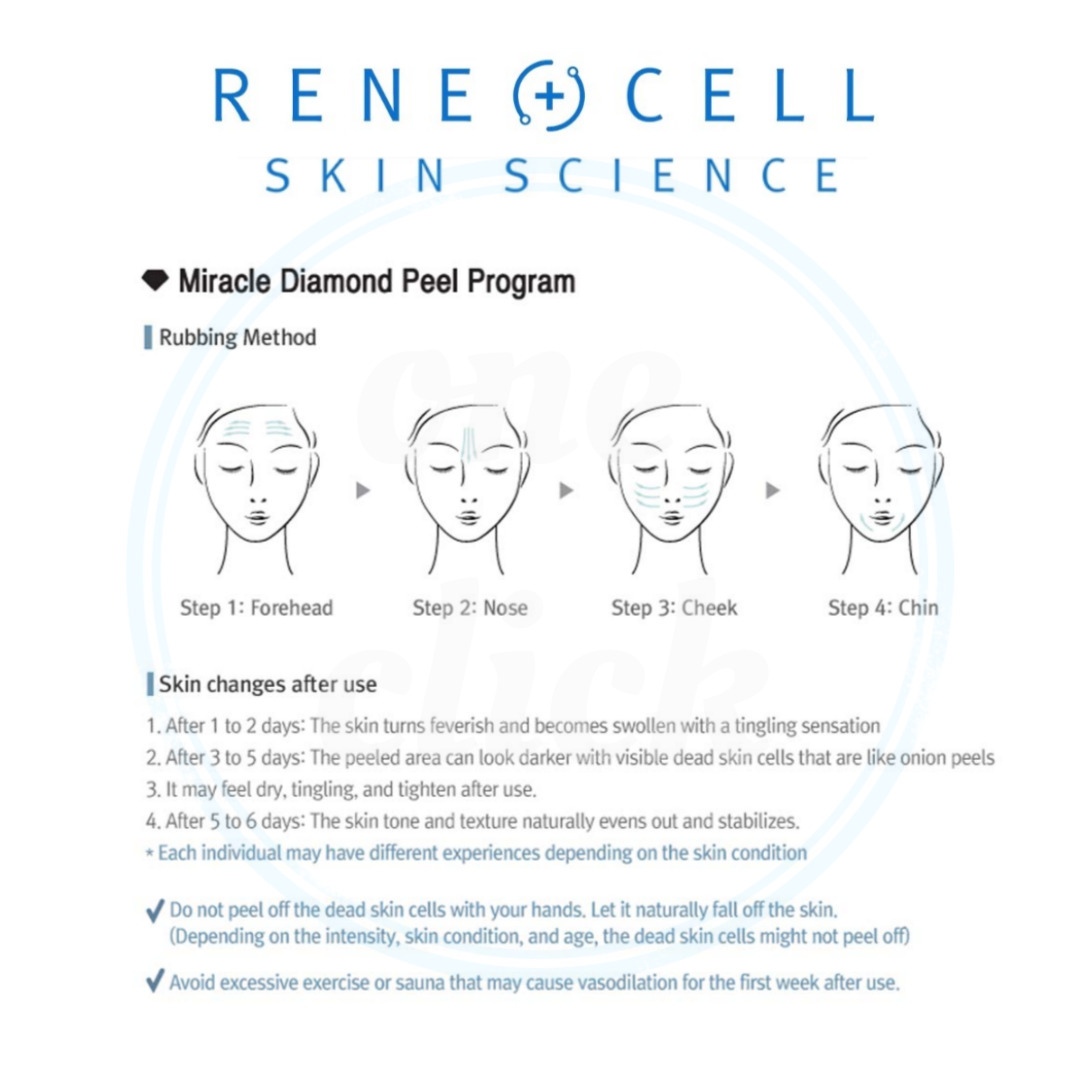 RENECELL Diamond Peel Set | Gentle Exfoliating Kit for Smoother Skin ...