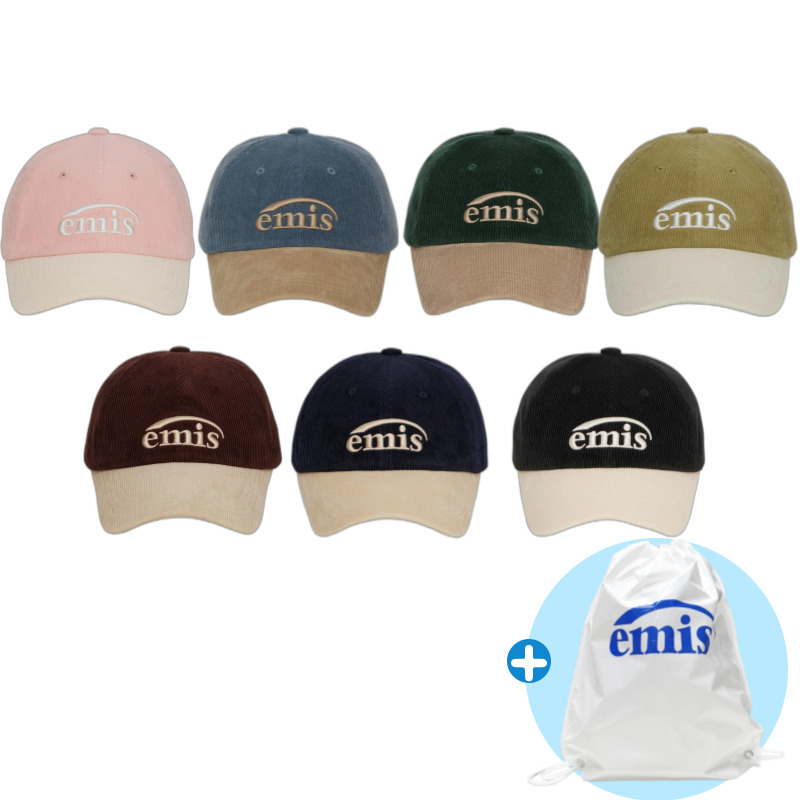 キャップ ^EMIS^ CORDUROY TWOTONE BALL CAPWINE m1037_1334524 CORDUROY TWO-TONE BALL CAP-WINE - EMIS