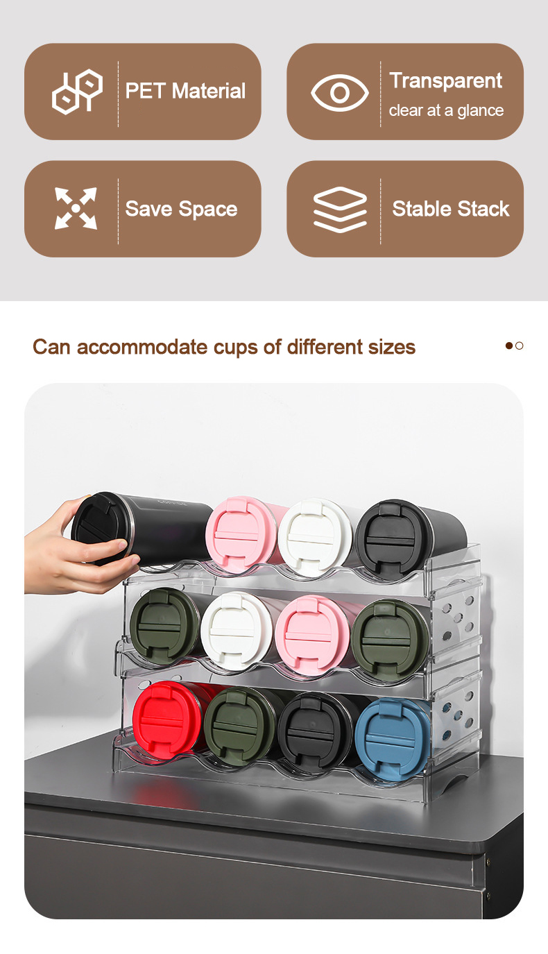 Specool Stackable Multi-layer Wine Rack Beverage Water Bottle Storage ...
