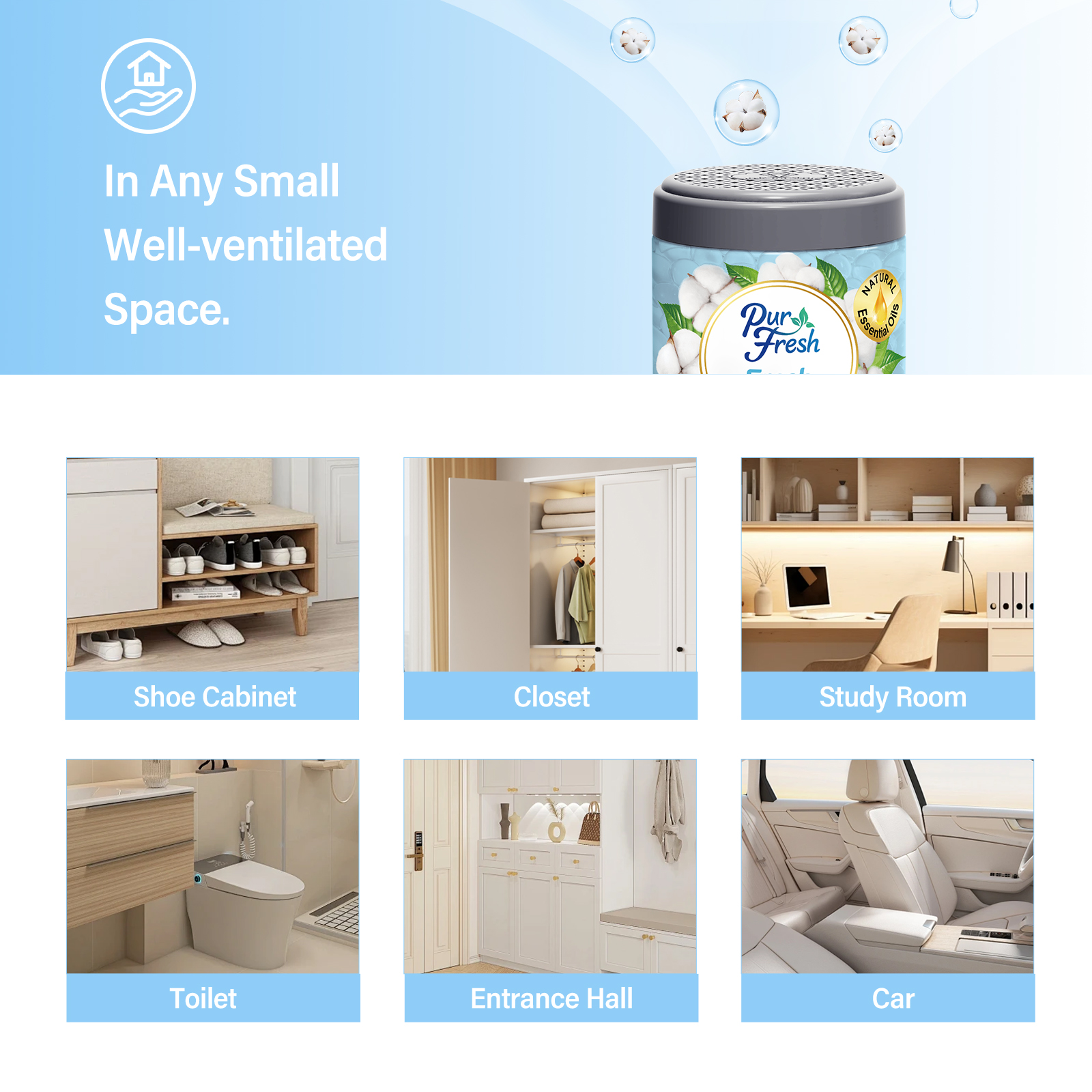 PurFresh 185g Scented Beads|Natural Essential Oil | Long-Lasting Solid ...