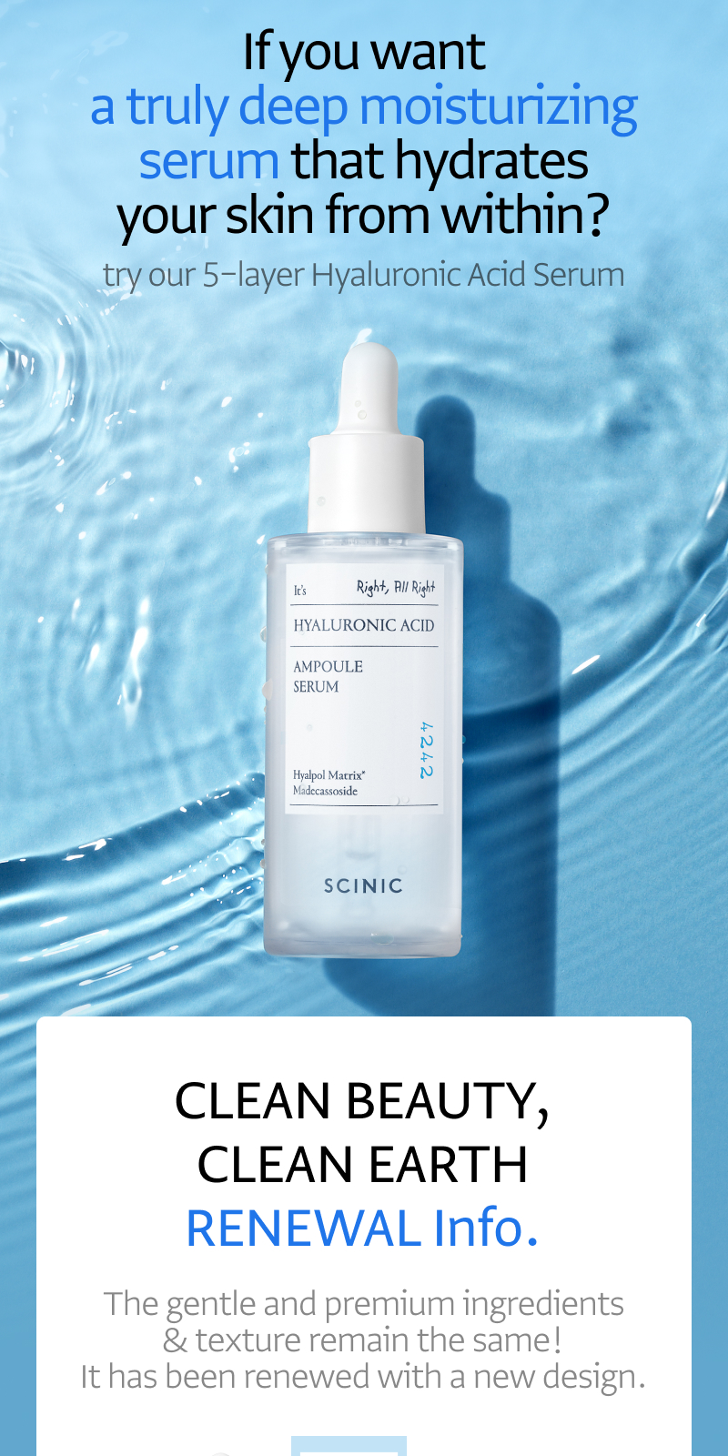 SCINIC Hyaluronic Acid Ampoule Serum 50ml | Shopee Malaysia