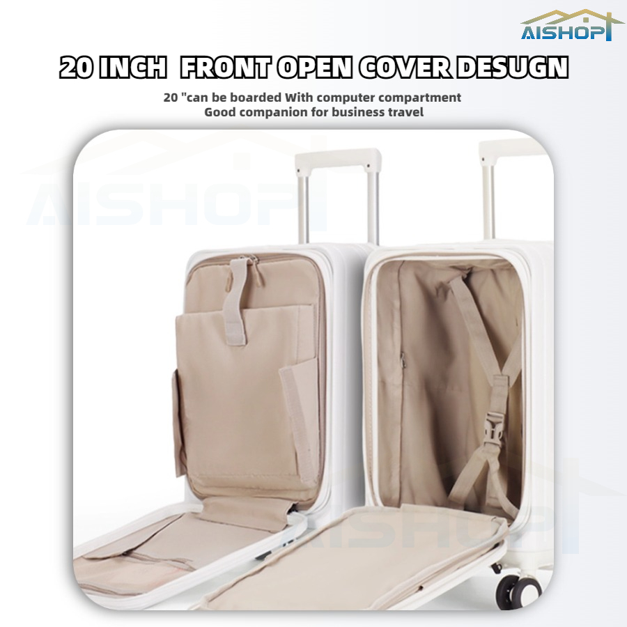 Lightweight Suitcase with TSA Lock Spinner Silent Wheels Interlayer