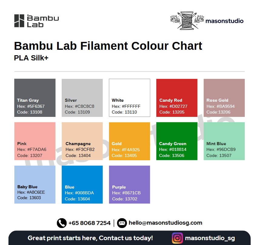 Bambu Lab PLA Silk+ Filament 3D Printer Filament | Shopee Malaysia
