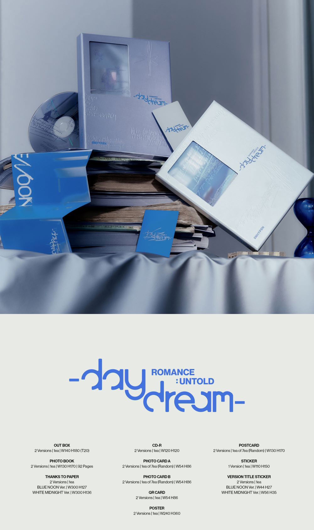 [POB / 2 SET] ENHYPEN [ROMANCE : UNTOLD - DAYDREAM] 2nd REPACKAGE ALBUM ...