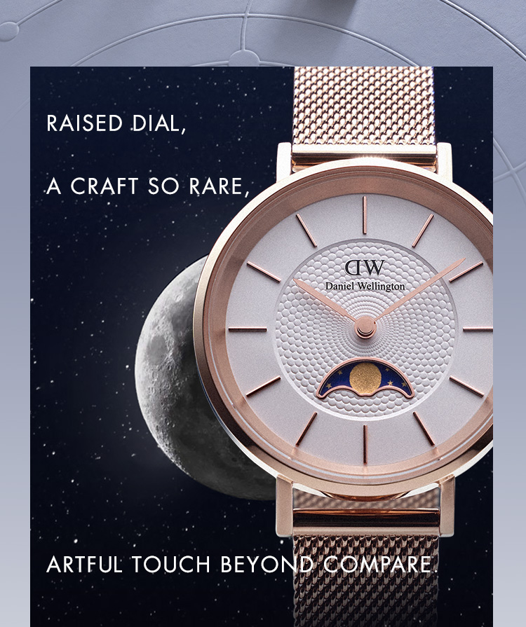 Daniel Wellington Petite Lune 32mm Melrose Rose Gold White