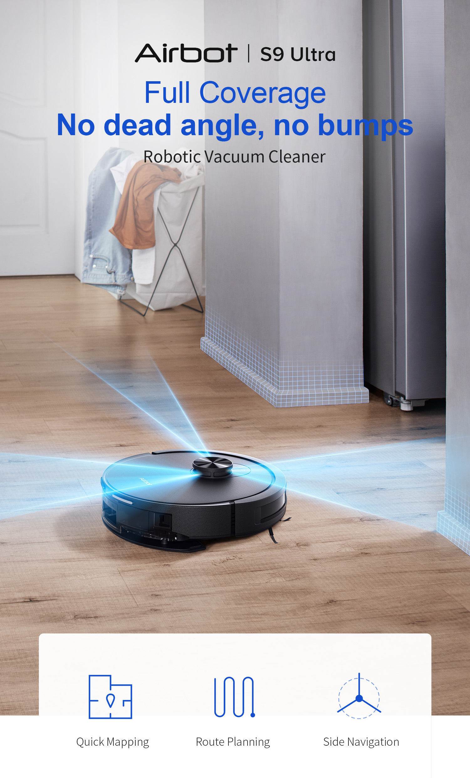 Airbot S9 Ultra | Robotic Vacuum Cleaner LiDar Mapping Smart Robot ...
