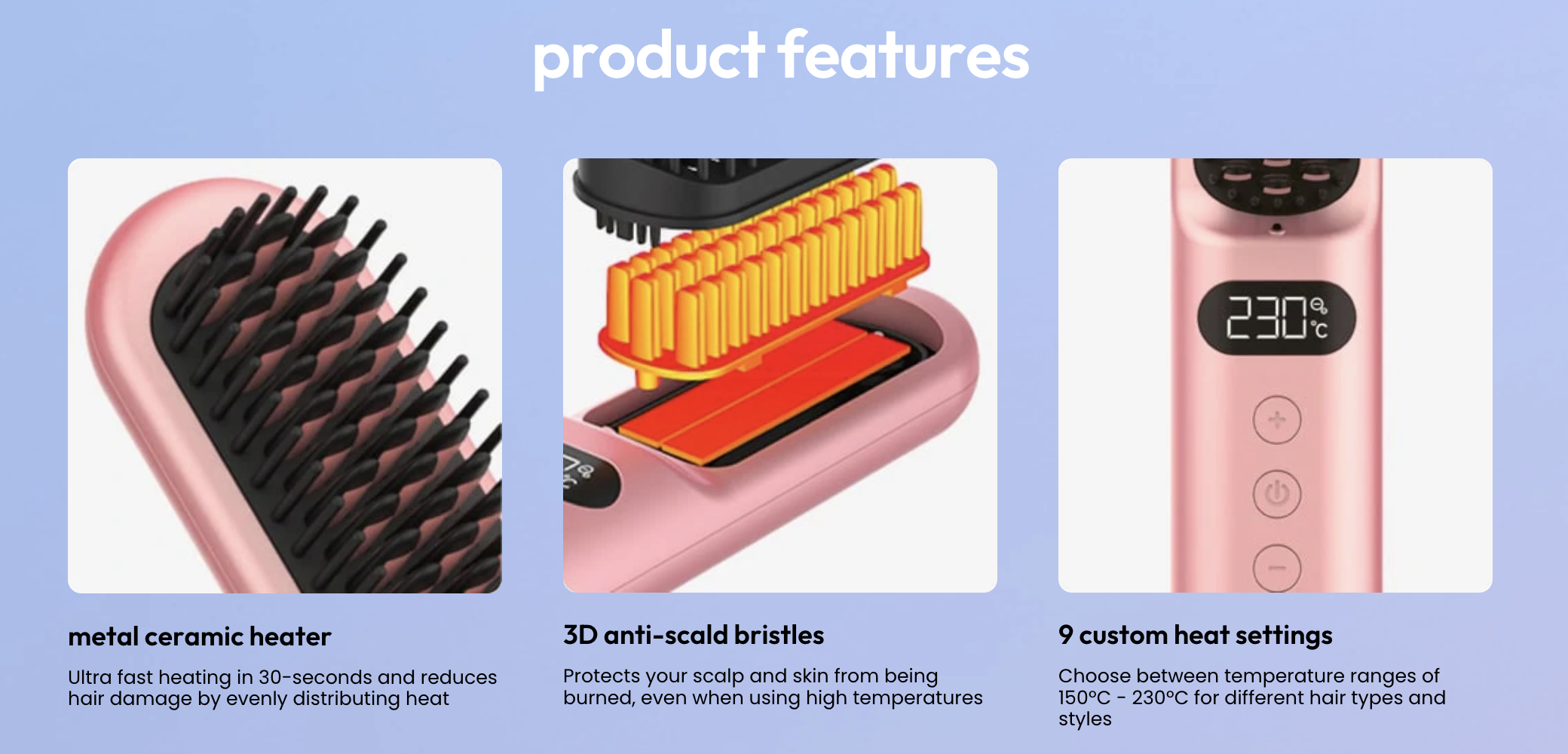 Stryv MiniStyler | Wireless Heated Comb | Anti-Frizz | Compact ...