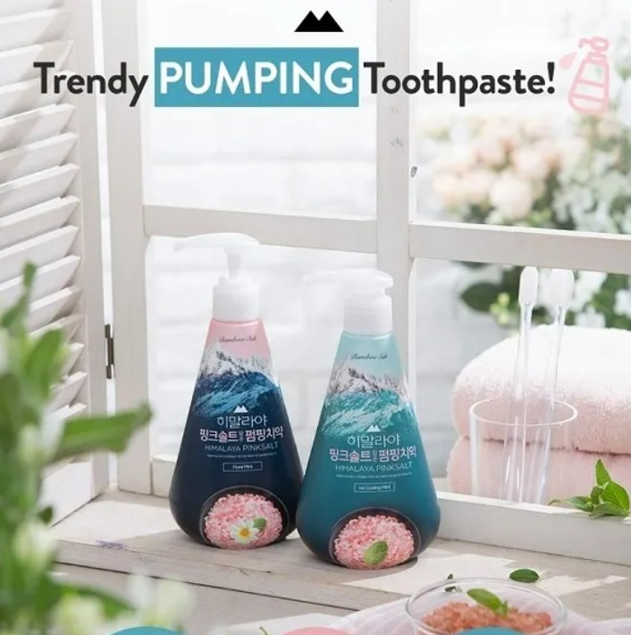 🇰🇷 [ON THE BODY] Himalaya Pinksalt Pumping Toothpaste 285g, Ice Calming ...