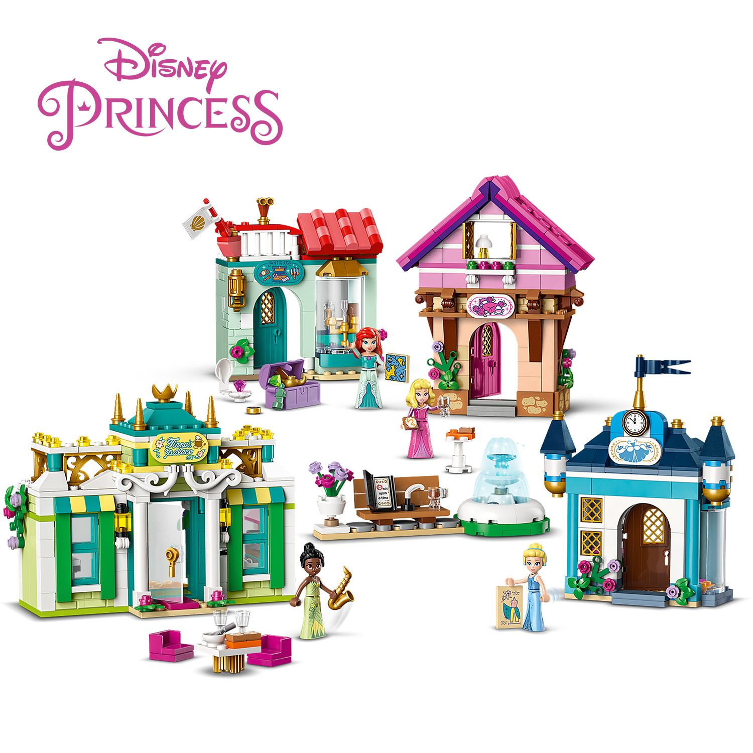 LEGO Disney Princess 43246 Disney Princess Market Adventure Building ...