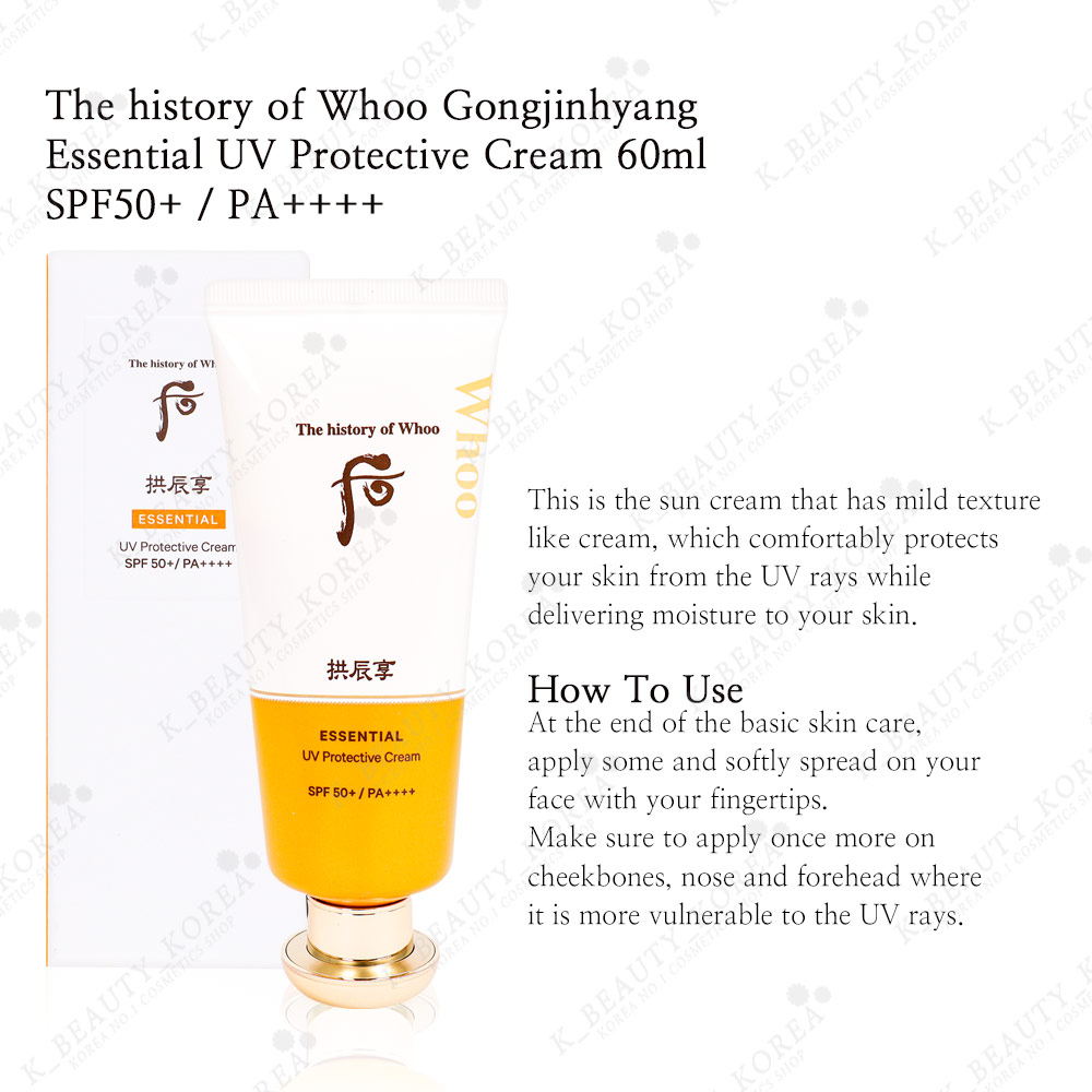 Kem Chống Nắng Dành Cho Da Nhạy Cảm The History Of Whoo Gongjinhyang Fresh Uv Protective Cream Spf 50 Pa  I.238448721 - Foto 7