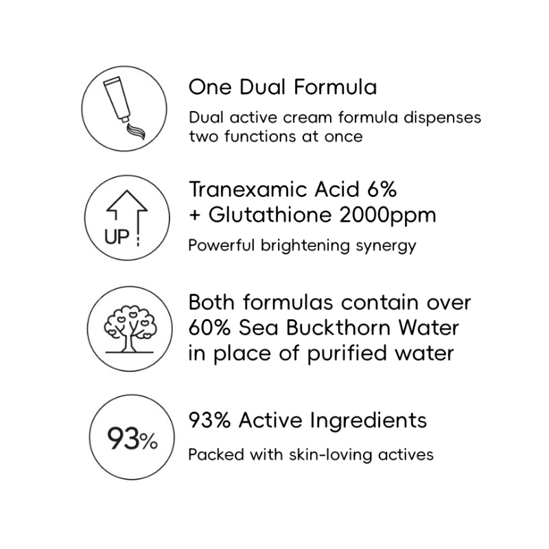 Derma Factory Double Whitening Cream 40ml｜Dual Texture Cream｜2-in-1 ...
