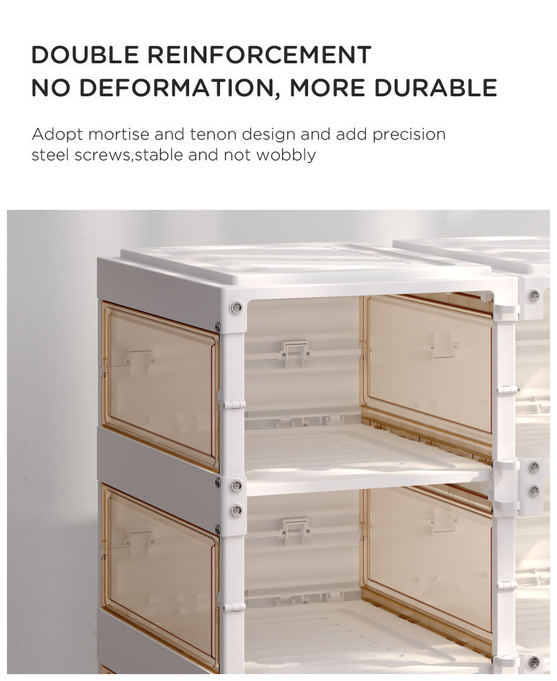 INBOX Stackable Shoes Box/Sneaker Box / Storage Collapsible Container ...