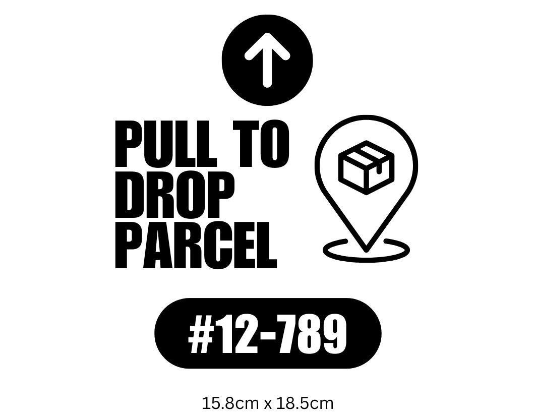 Kilov Luxus Parcel Dropbox Custom Unit Sticker Decal Signage Vinyl ...