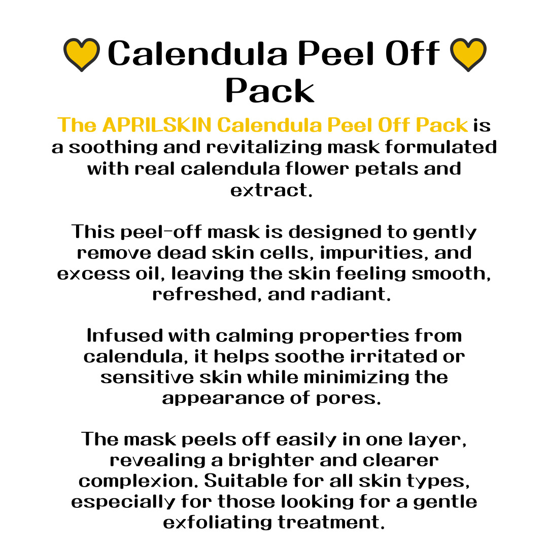 APRILSKIN Calendula Peel Off Pack 100g | Shopee Malaysia