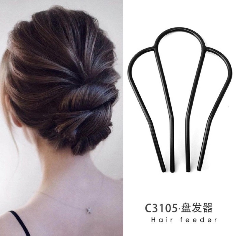 Hair Bun Tool Curl Hair Alat Ikat Rambut U Shape Pin Hair Accessories ...