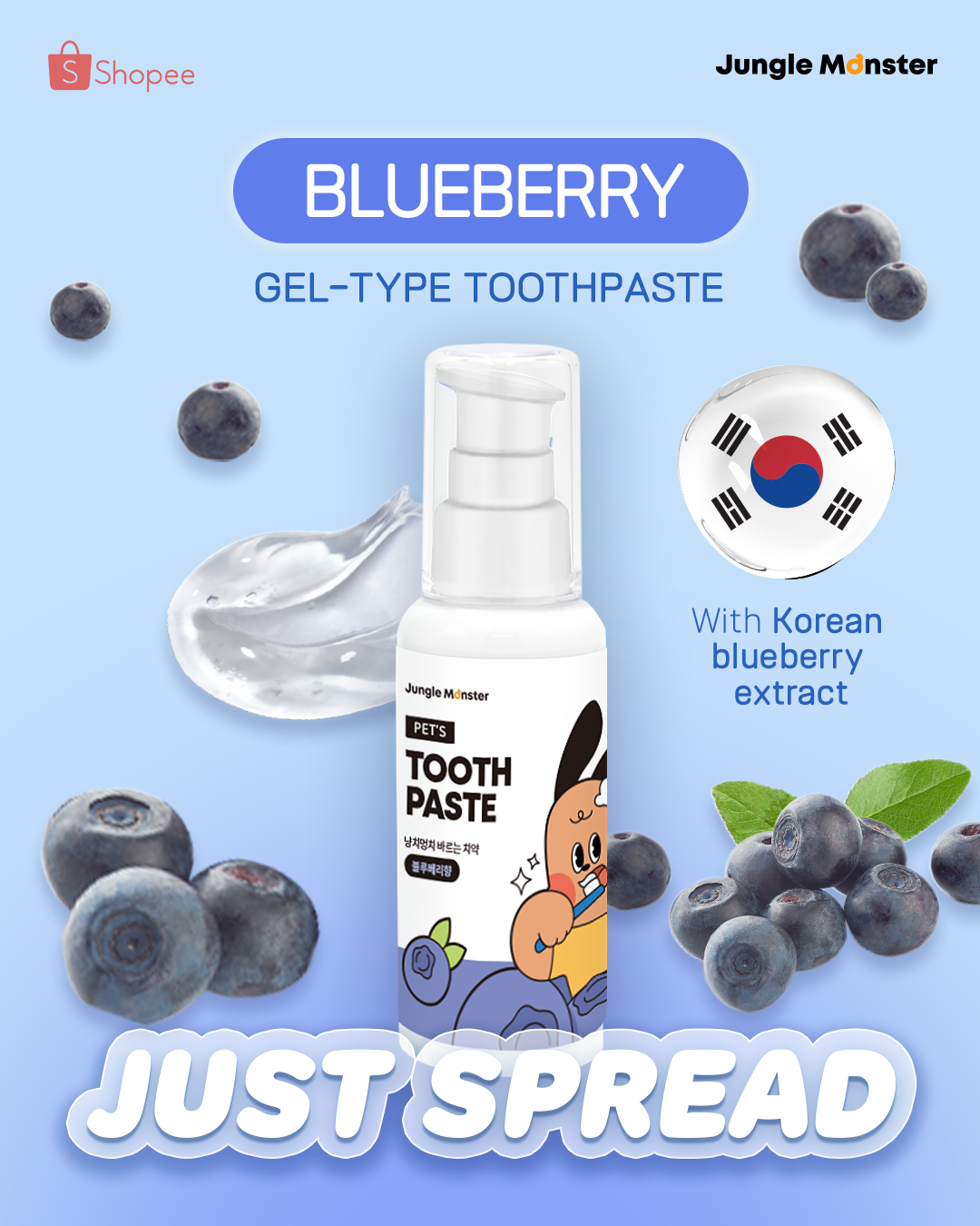 [Junglemonster] Chicken Flavor Pet Toothpaste 70g | Gel Formula & Easy ...