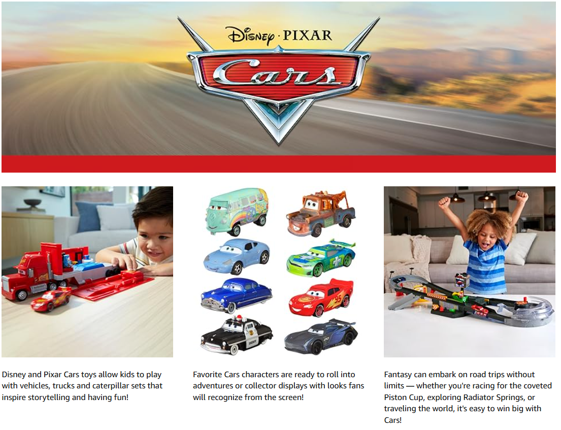 Disney and Pixar Cars, Toy Fire Truck, Radiator Springs Racing and ...