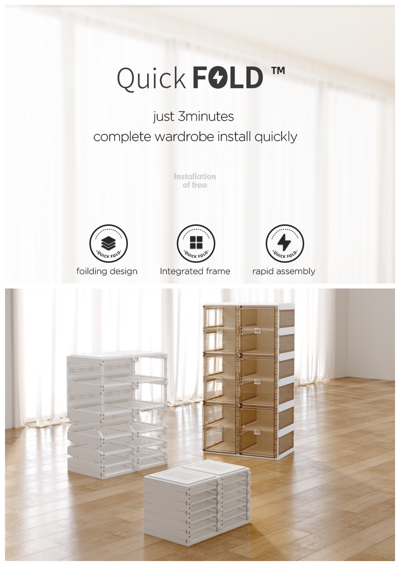 INBOX Stackable Shoes Box/Sneaker Box / Storage Collapsible Container ...