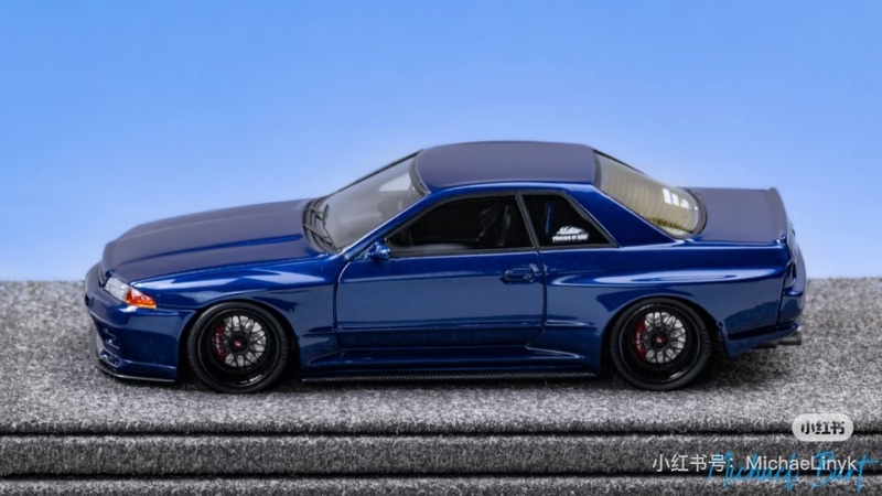The laboratory 1/64 R32 ガレージアクティブ シルバー Nissan Skyline