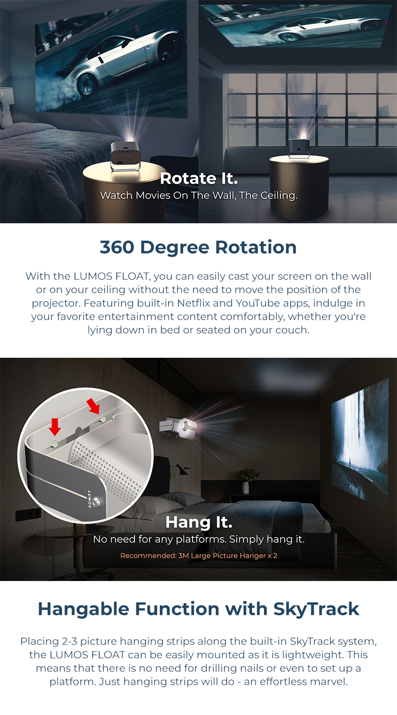 [Official Store] LUMOS FLOAT Home Cinema Projector | Shopee Malaysia