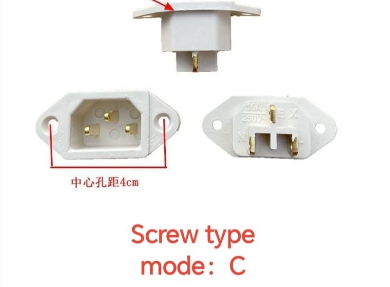 rice cooker socket 250V 10A 250VAC 10A 3 Pins Socket IEC320 C14 ...