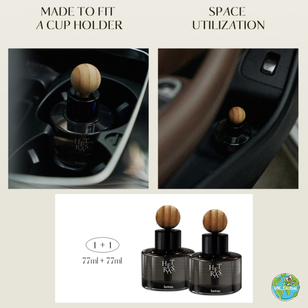 Hetras Car Diffuser Air Freshener Set - 77ml x 2 Bottles - Automotive ...