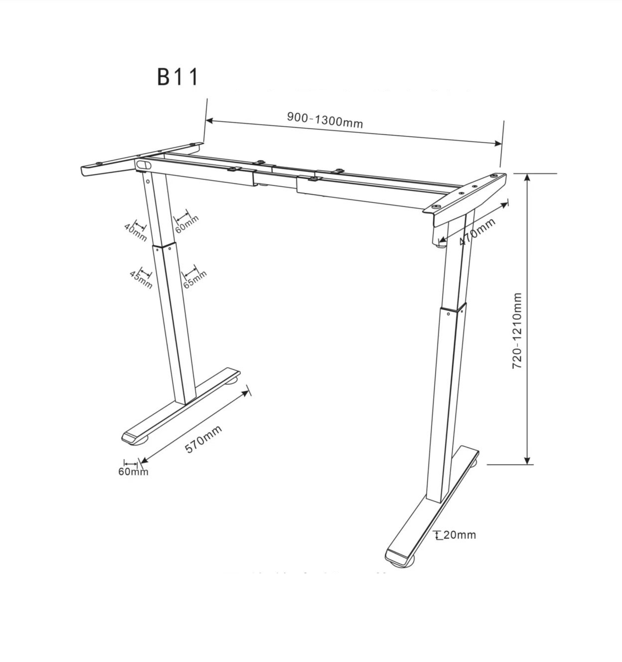 sg sit stand table SPEEDSMOUNT gas strut BLACK Electric height ...