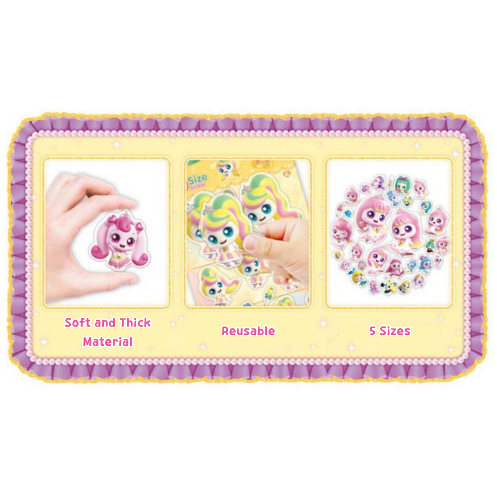 Season 6 Princess Catch Teenieping Sticker Teenieping Reusable Stickers ...