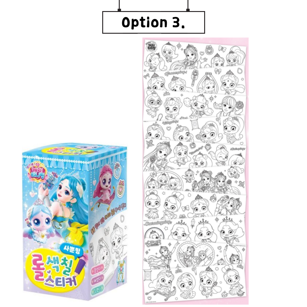Season 6 Princess Catch Teenieping Roll Coloring Sticker Teenieping ...