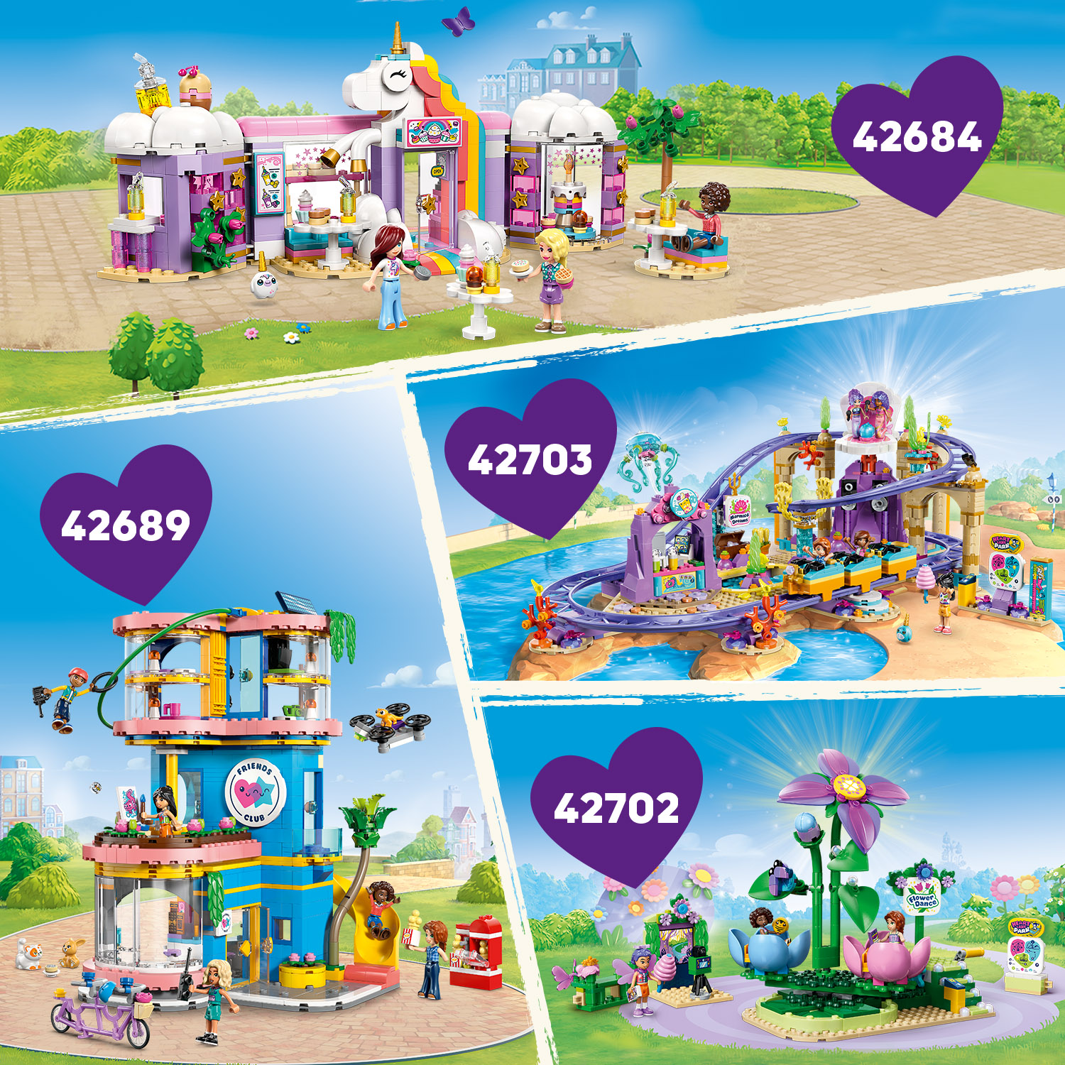 LEGO Friends 42700 Candy & Cupcake Ferris Wheel (602 Pieces) | Shopee ...