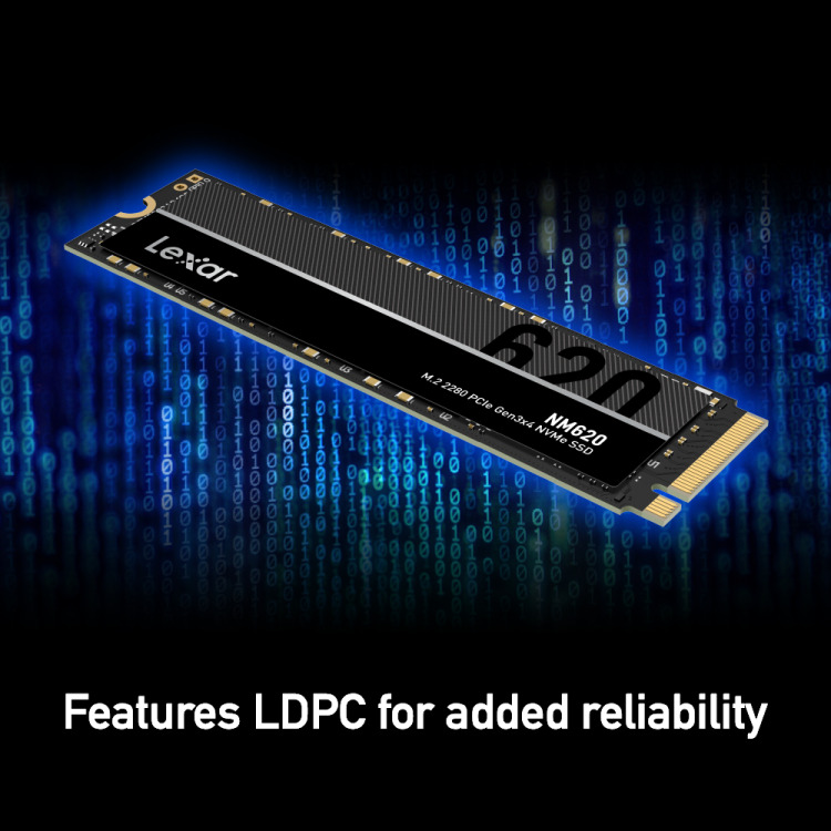 Lexar NM620 1TB NVMe SSD M.2 2280 PCIe Gen3x4 3500MB/s Internal SSD ...