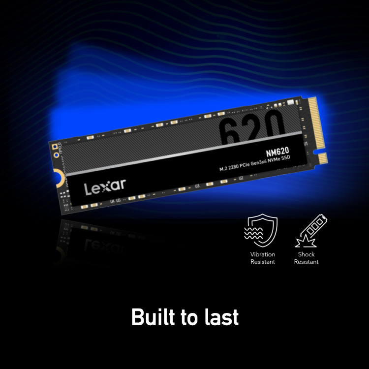 Lexar NM620 1TB NVMe SSD M.2 2280 PCIe Gen3x4 3500MB/s Internal SSD ...