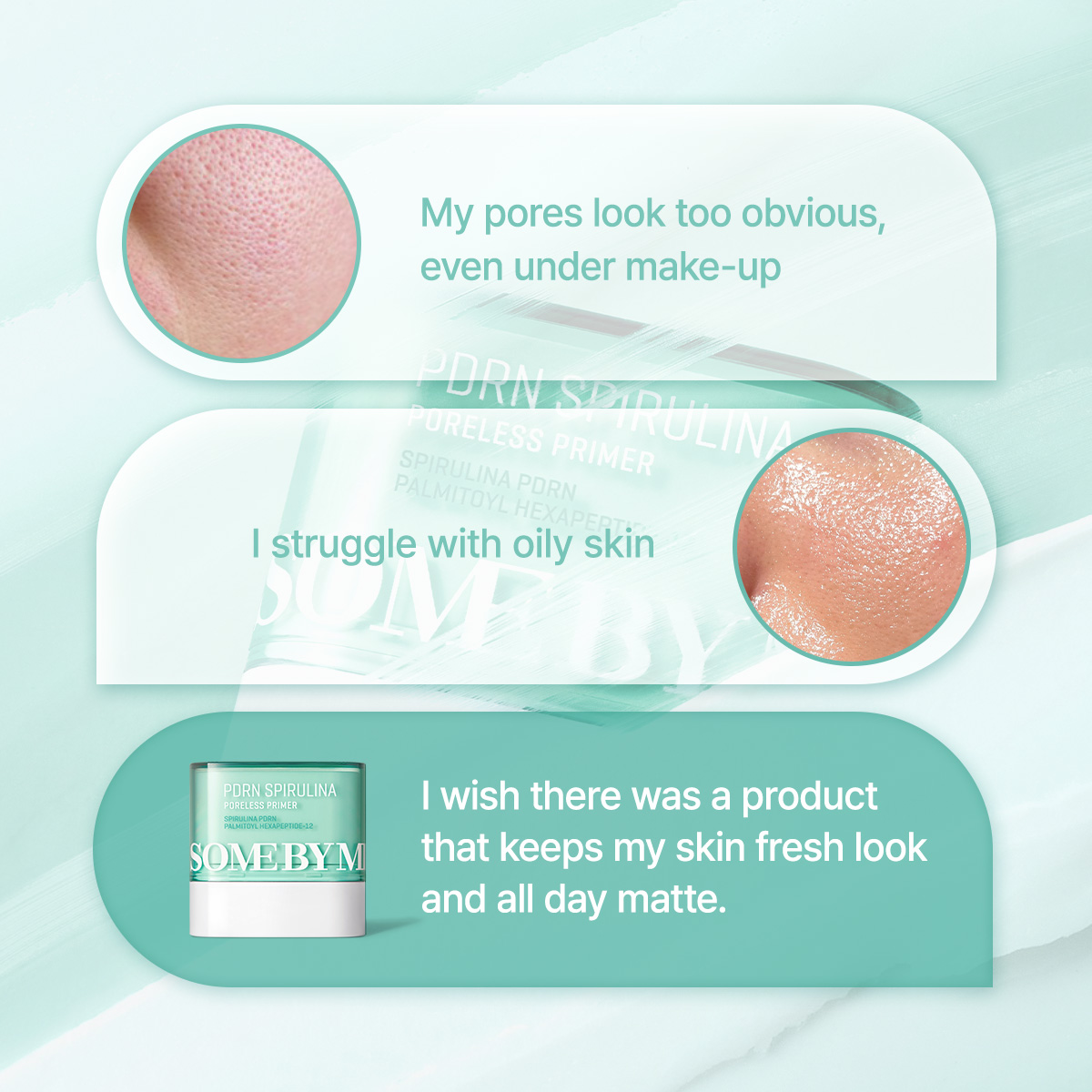 [SOME BY MI] PDRN Spriulina Poreless Primer Oil Control Primer Cover ...