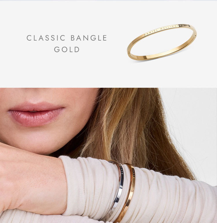 Daniel Wellington Classic Bangle Rose Gold / Silver / Gold Unisex ...
