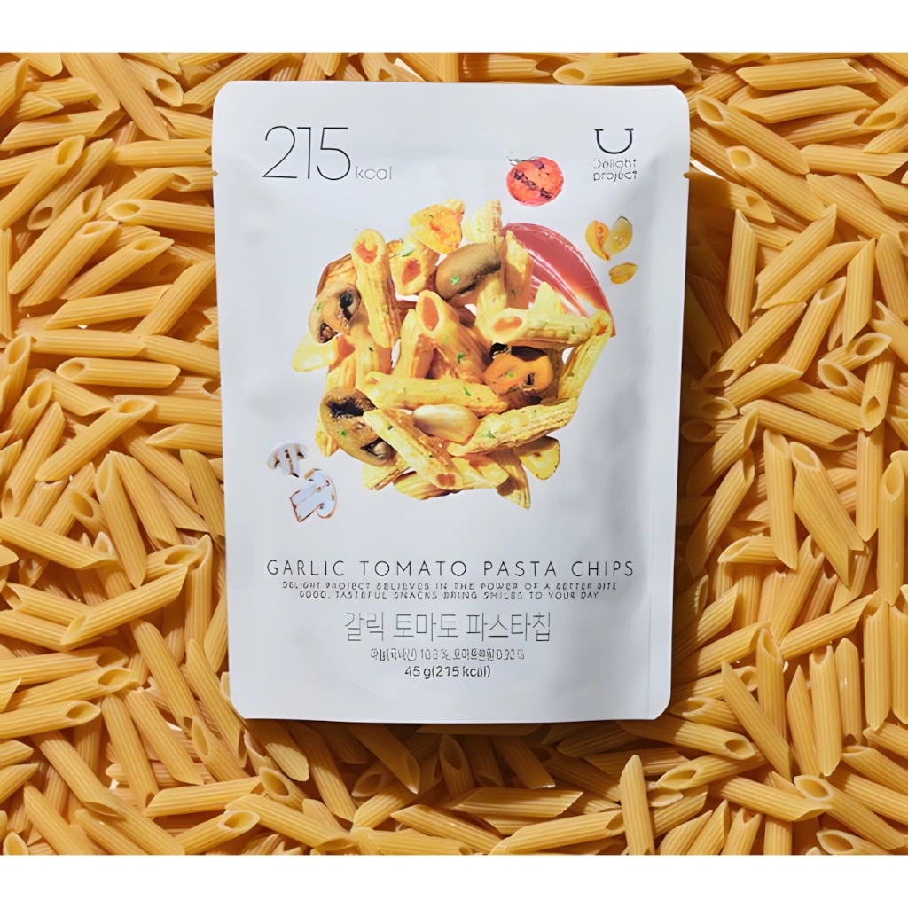 [Delight Project] Pasta Chips 45g (Garlic Tomato / Mushroom Cream) zero ...