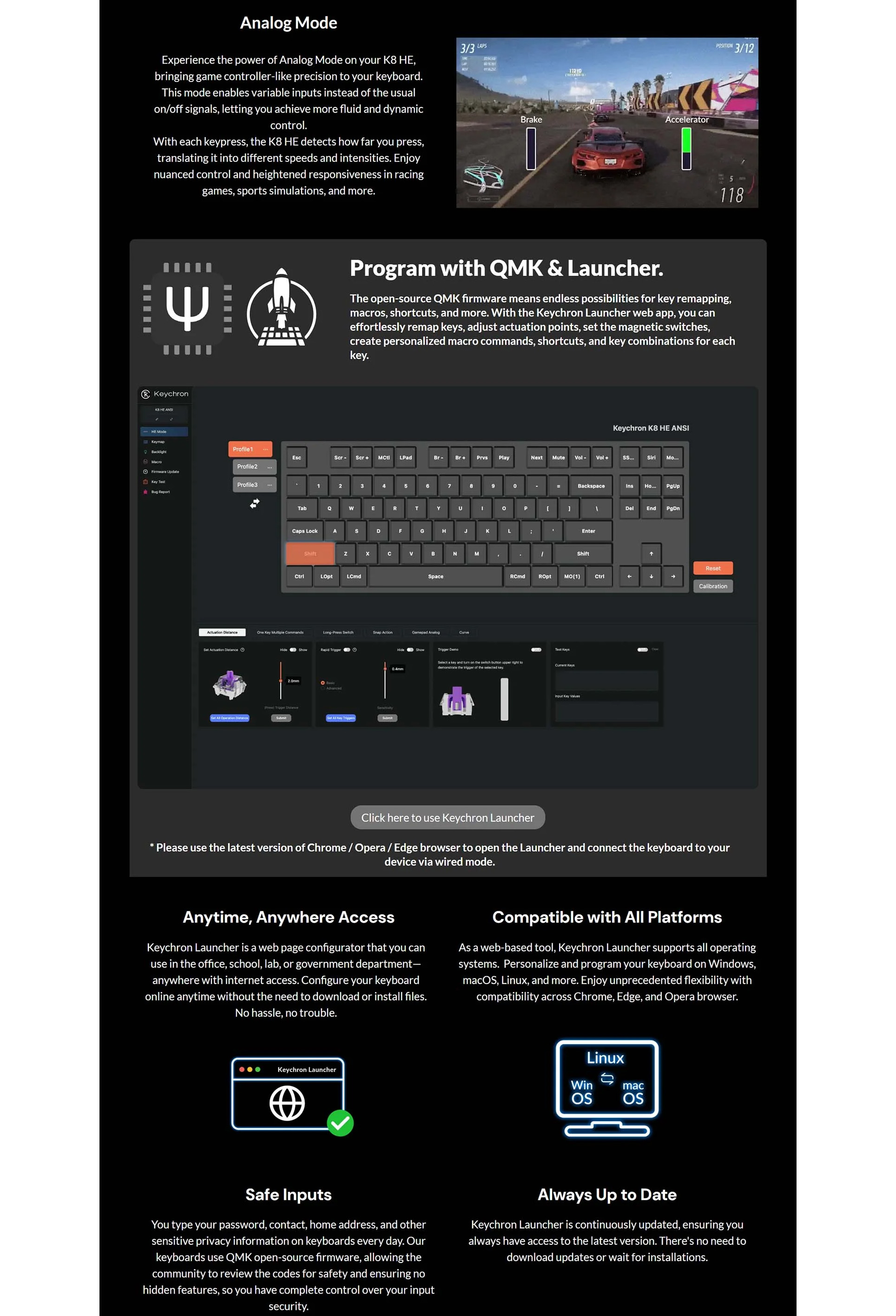 Keychron K8 HE Wireless Magnetic Switch Custom Keyboard | Shopee Malaysia