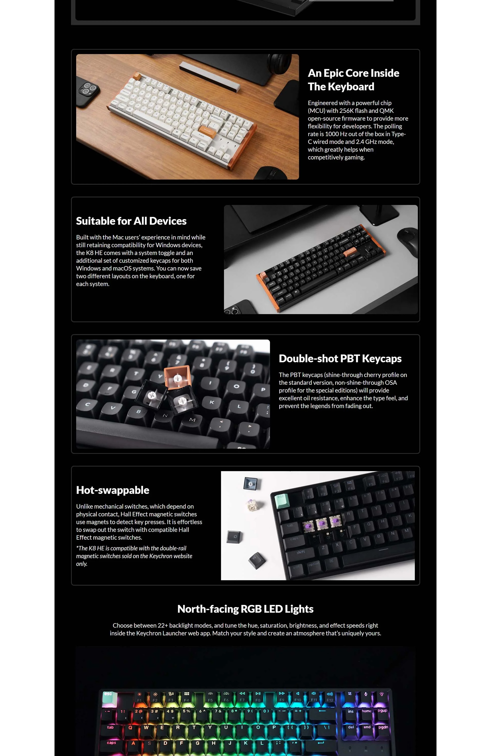 Keychron K8 HE Wireless Magnetic Switch Custom Keyboard | Shopee Malaysia