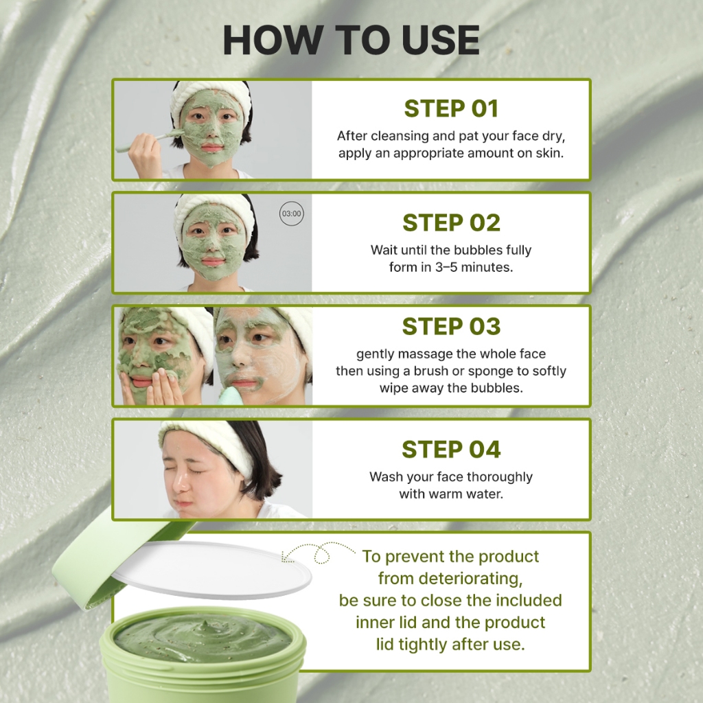 NEW [P.CALM] Holy Basil Bubble Deep Mask 90g | Shopee Malaysia