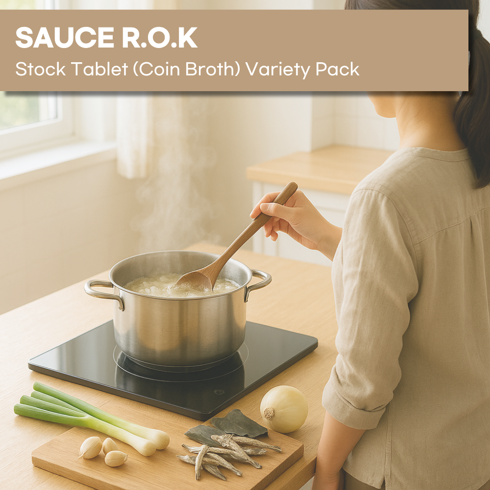 SAUCE ROK Korean Soup Stock Coins | Anchovy, Chicken & Beef Broth ...