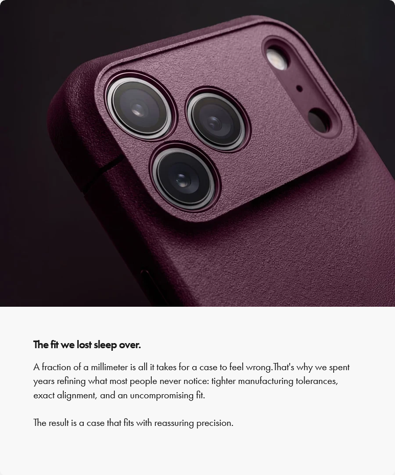 Caudabe Sheath Phone Case for iPhone 18 Pro Max / 18 Pro - Almandine ...
