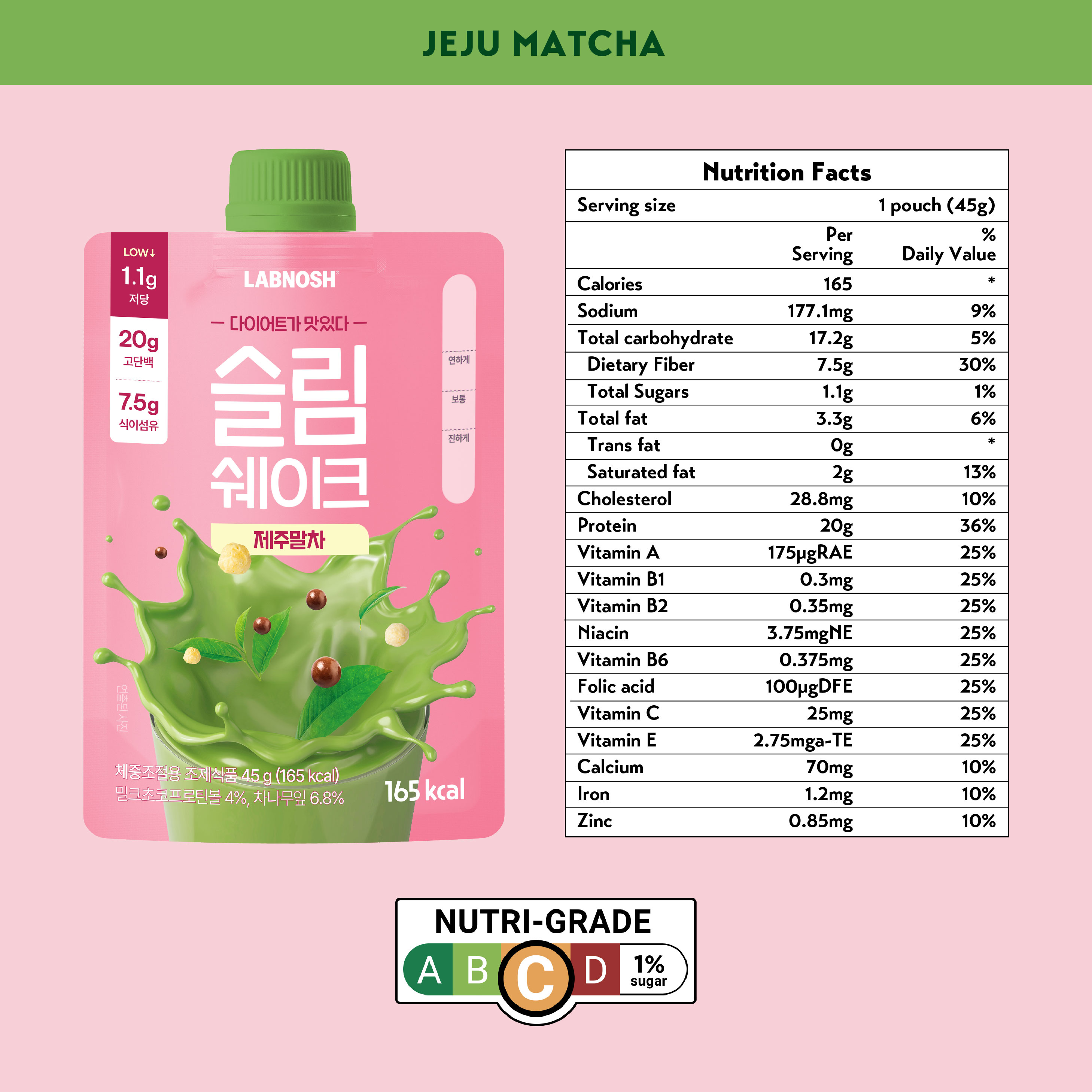 Labnosh Slim Shake Meal Replacement Protein Powder (Pack of 5) | Shopee ...