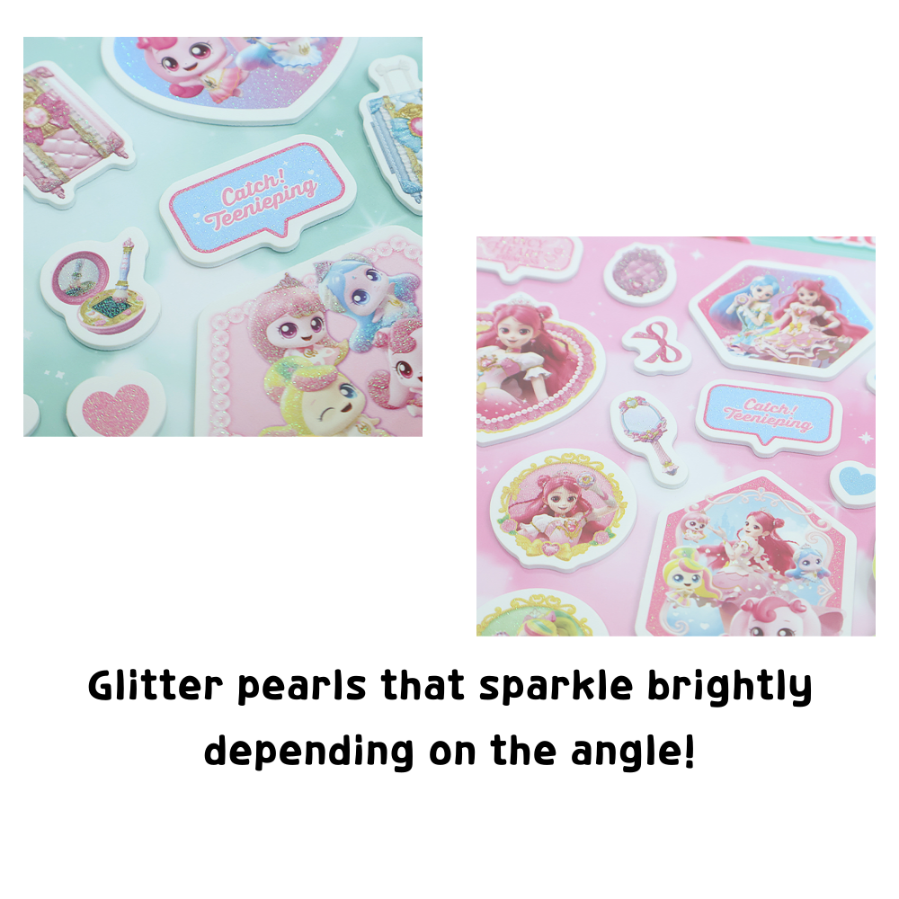 Season 6 Princess Catch Teenieping Big Glitter Sticker Teenieping ...