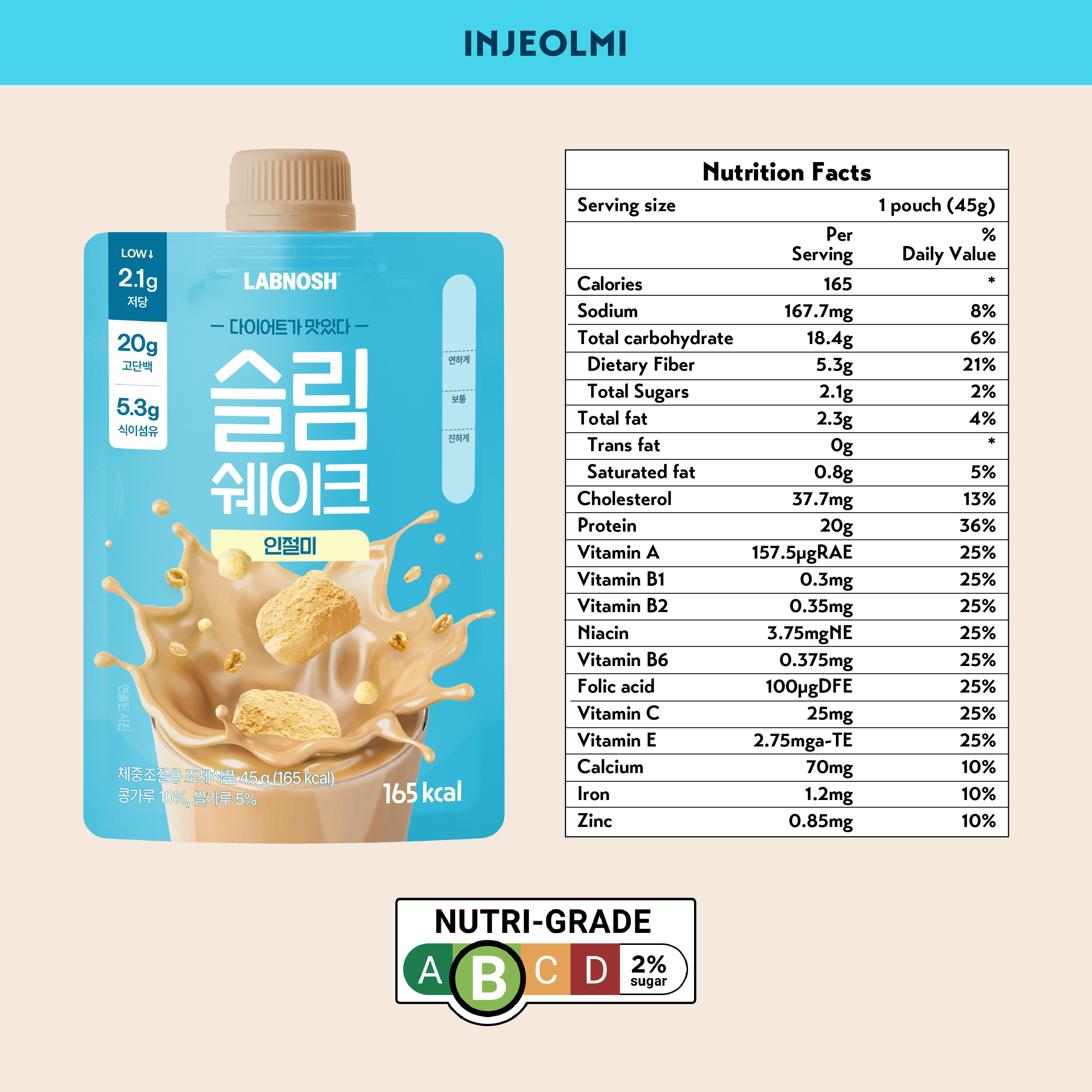 Labnosh Slim Shake Meal Replacement Protein Powder (Pack of 5) | Shopee ...