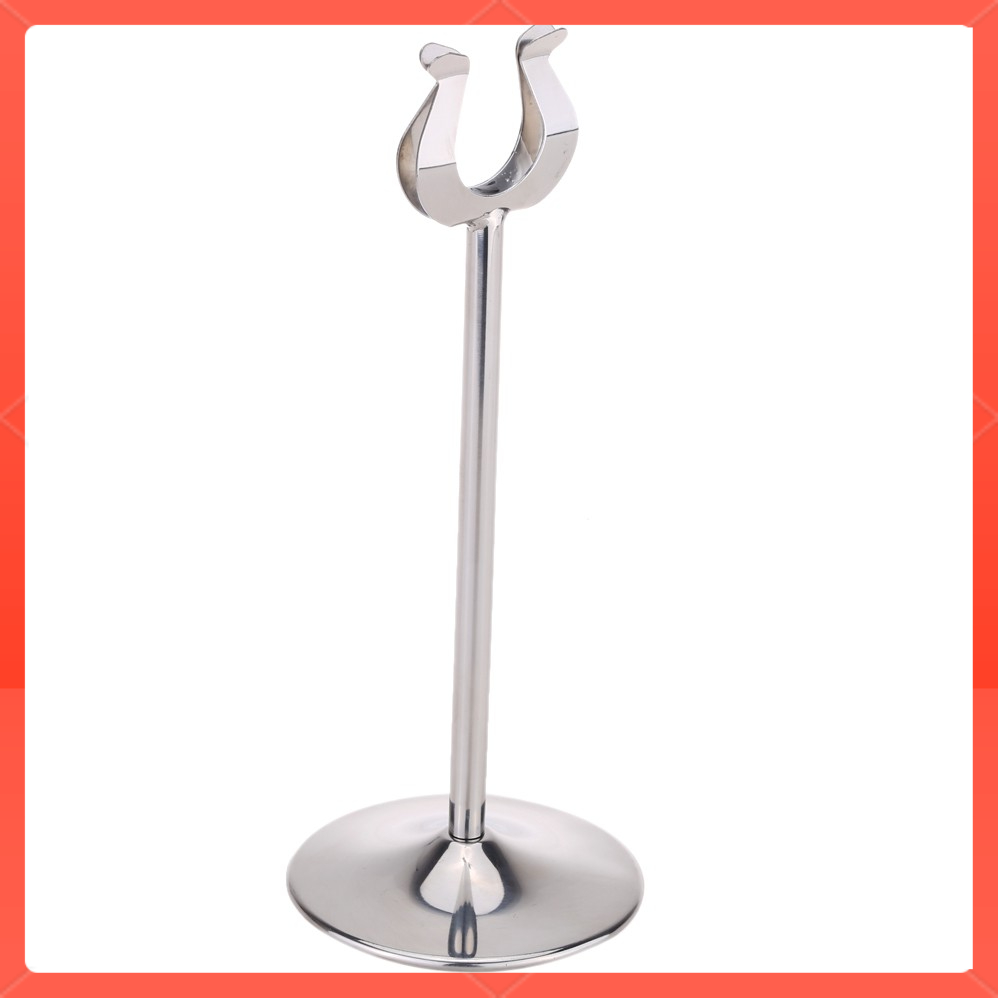 Anself 8" Stainless Steel U Shaped Table Number Place Card Holder Menu